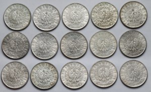 Piłsudski 10 zloty 1937 - set (15pcs)