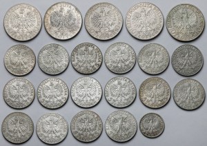 Tête de femme 2-10 or 1932-1934 - set (22pcs)