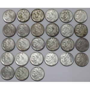 Piłsudski 10 złotych 1935-1937 - zestaw (27szt)