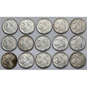 Piłsudski 10 złotych 1936 - zestaw (15szt)