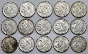 Piłsudski 10 zloty 1936 - set (15pcs)