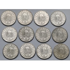 Strzelecki, Piłsudski 5 złotych 1934 - zestaw (12szt)