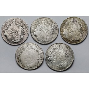 Niemcy, Bawaria, Maximilian III Joseph, Talary 1756-1775 - zestaw (5szt)