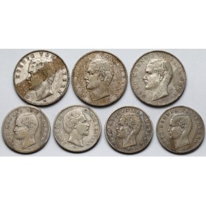 Niemcy, Bawaria, 2-3 marki 1876-1911 - zestaw (7szt)