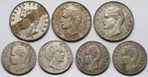 Allemagne, Bavière, marques 2-3 1876-1911 - set (7pcs)