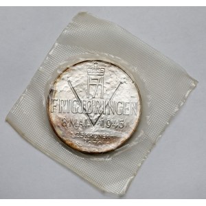 Norwegia, Olav V, 25 kroner 1970 - 25. rocznica wyzwolenia Norwegii