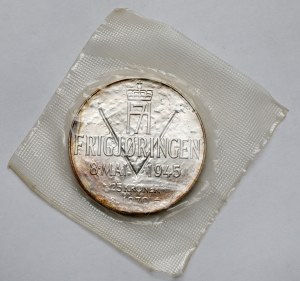 Norway, Olav V, 25 kroner 1970 - 25th anniversary of the liberation of Norway