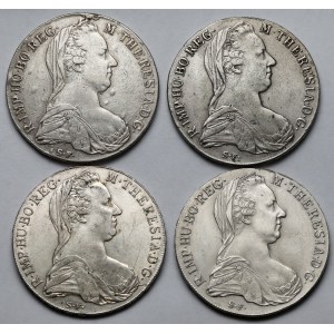 Austria, Maria Teresa, Talar 1780 - nowe bicie - zestaw (4szt)