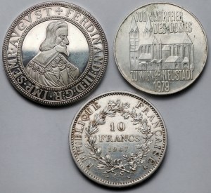 Europe, Pièces et médailles en argent - set (3pcs)
