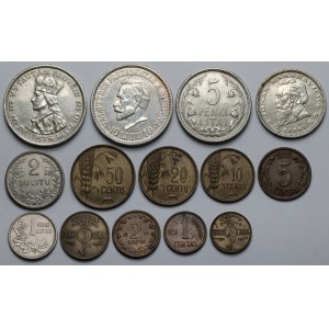 Litwa, 1 centas - 10 litu 1925-1938 - w tym Smetona - zestaw (14szt)