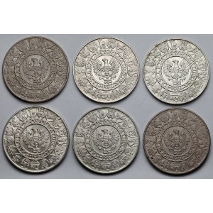 100 złotych 1966 Mieszko i Dąbrówka - zestaw (6szt)