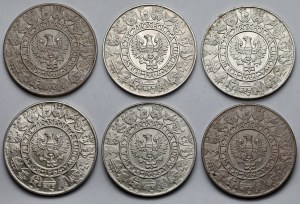 ARGENT 100 or 1966 Mieszko et Dabrowka - set (6pcs)
