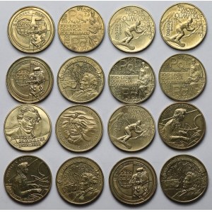 2 złote 1997-1999 Nordic Gold - zestaw (16szt)
