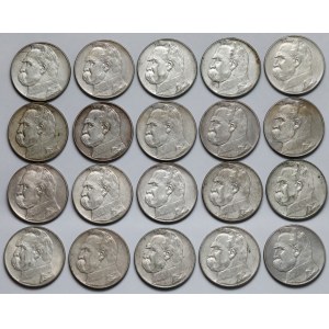 Piłsudski 10 złotych 1935-1937 - zestaw (20szt)