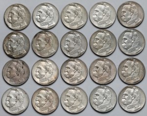Pilsudski 5 zloty 1934-1936 - set (20pcs)