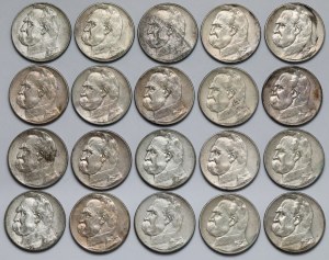 Pilsudski 5 zloty 1934-1936 - set (20pcs)