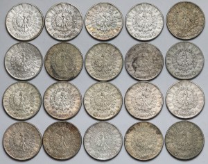 Pilsudski 5 zloty 1934-1936 - set (20pcs)
