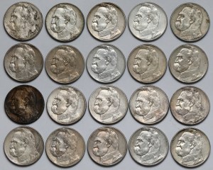 Pilsudski 5 zloty 1934-1936 - set (20pcs)