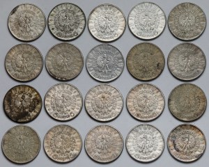 Pilsudski 5 zloty 1934-1936 - set (20pcs)