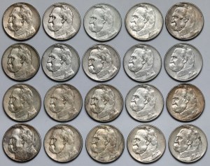 Pilsudski 5 zloty 1934-1936 - set (20pcs)