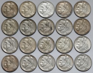 Pilsudski 5 zloty 1934-1936 - set (20pcs)