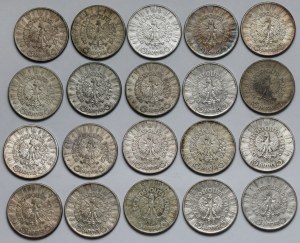 Pilsudski 5 zloty 1934-1936 - set (20pcs)