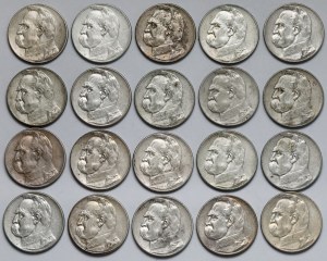 Pilsudski 5 zloty 1934-1936 - set (20pcs)