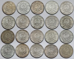 Pilsudski 5 zloty 1934-1936 - set (20pcs)