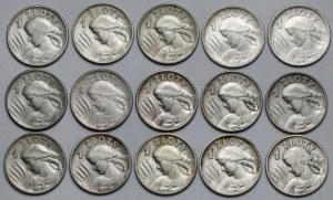 Woman and ears 1 gold 1924-1925 - set (15pcs)