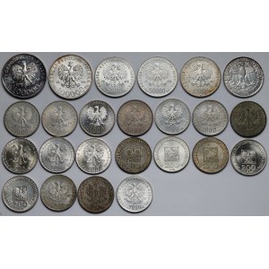 100 - 100.000 złotych 1966-1990 - zestaw (24szt)