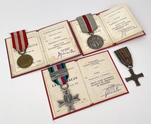 PSZnZ, la Croix du Monte Cassino et d'autres décorations d'après Stanislaw Plaga