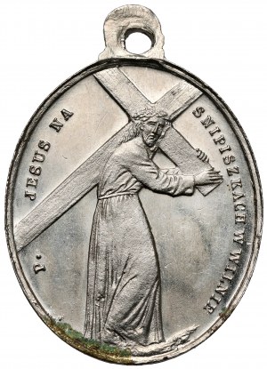 Vilnius, Religious medallion - N. P. Bonifratelskaya in Vilnius