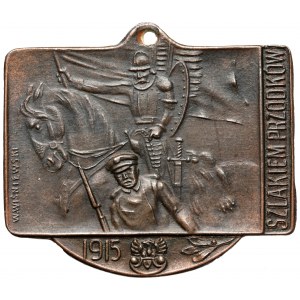 Plakieta, Wymarsz z Warszawy Batalionu Warszawskiego Polskiej Organizacji Wojskowej - 22-VIII-1915