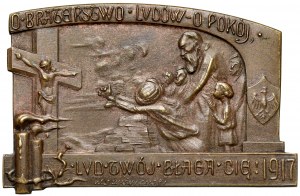 Poster (Wisniewski) For the brotherhood of peoples, for peace.... 1917