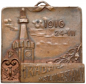 Poster (Wisniewski) I council of the city of Warsaw 1916