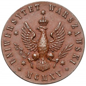 Medal, Otwarcie Uniwersytetu Warszawskiego 1915