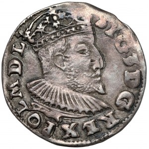 Zygmunt III Waza, Trojak Lublin 1595 - data rozstrzelona - bez interp.