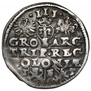 Zygmunt III Waza, Trojak Lublin 1595 - data rozstrzelona - bez interp.