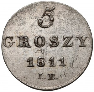 Duchy of Warsaw, 5 groszy 1811 IB