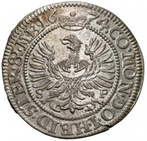 Silésie, Sylvius Frederick, 3 krajcary 1674 SP, Olesnica