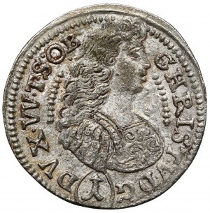 Silésie, Christian Ulrich, 1 krajcar Olesnica 1683