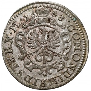 Śląsk, Chrystian Ulryk, 1 krajcar Oleśnica 1683