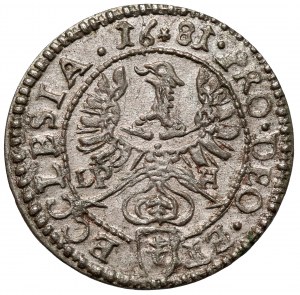 Silésie, Frédéric de Hesse, 1 krajcar 1681 LPH, Nysa