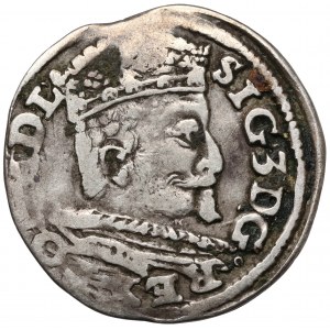 Zygmunt III Waza, Trojak Lublin 1595 - obręcz z kółkami