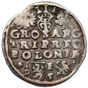 Sigismond III Vasa, Trojak Lublin 1595 - cerceau avec roues