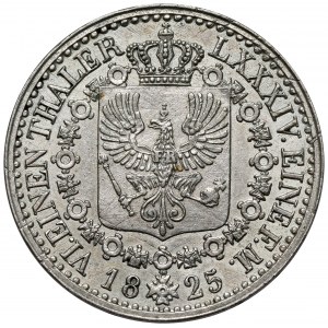 Prusy, Friedrich Wilhelm III, 1/6 talara 1825-A, Berlin