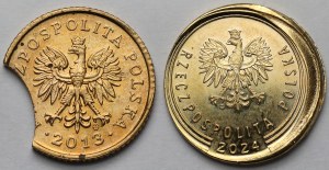 Destructs 1 penny 2013 et 2024 - set (2pcs)