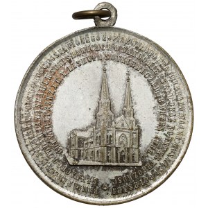 Medalik Pamiątka przeniesienia obrazu Matki Boskiej Ostrobramskiej 1888