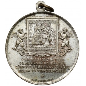 Medalik Pamiątka przeniesienia obrazu Matki Boskiej Ostrobramskiej 1888