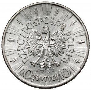 Piłsudski 10 złotych 1934 - urzędowy